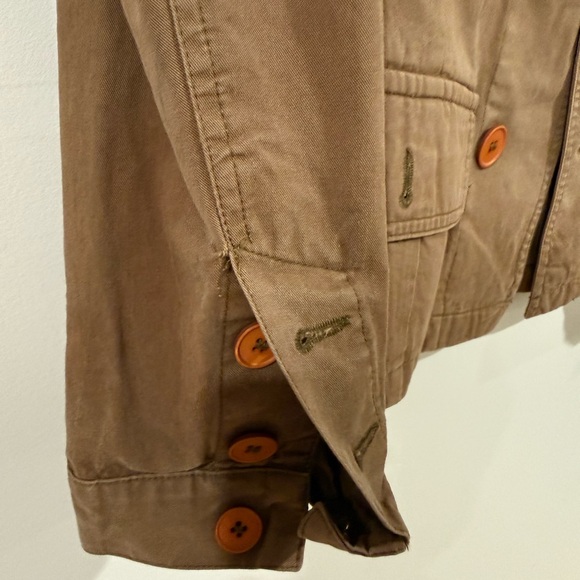 Comptoir des Cotonniers Brown Utility Jacket – Cotton Workwear Style – Size 36/S - Picture 9 of 11